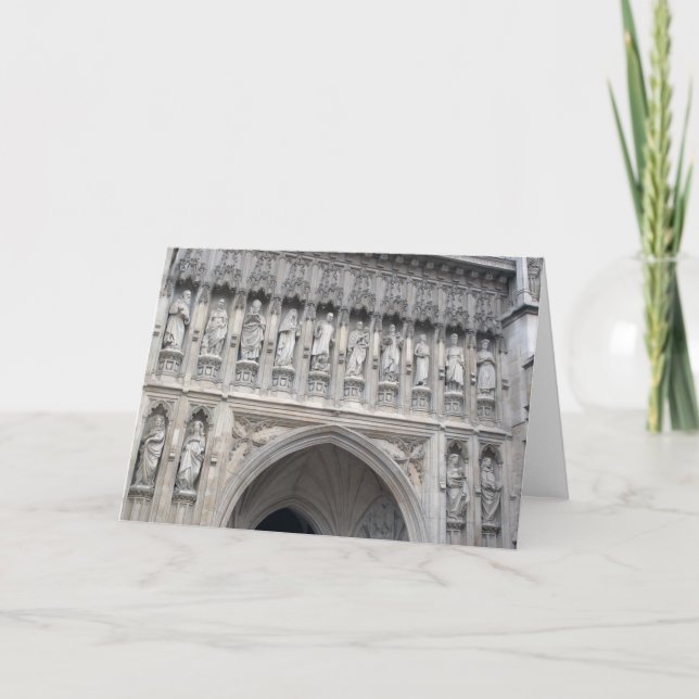 Westminster Abbey Statues Greeting Card (Front)