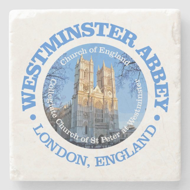 Westminster Abbey Stone Coaster (Front)