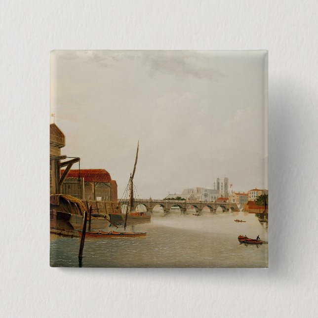 Westminster Bridge 15 Cm Square Badge (Front)