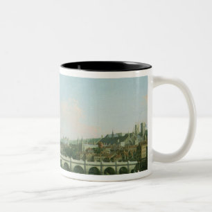Westminster Bridge from the North with Lambeth Two-Tone Coffee Mug
