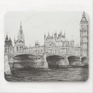 Westminster Bridge London UK. 30/10/2006 Mouse Pad