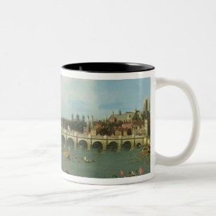 Westminster Bridge, London, With the Lord Mayor's Two-Tone Coffee Mug