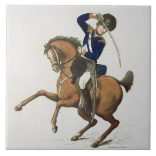 Westminster Cavalry Volunteer, plate 4 from 'Loyal Ceramic Tile