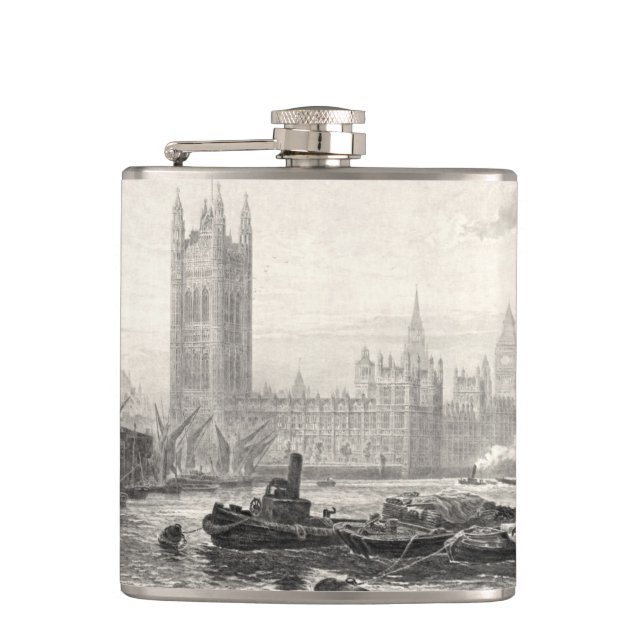 Westminster England 1894 Hip Flask (Front)