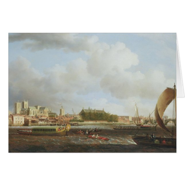 Westminster from Lambeth, with the ceremonial barg (Front Horizontal)