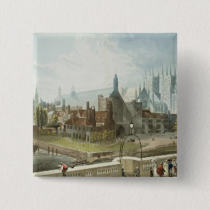 Westminster Hall and Abbey 15 Cm Square Badge
