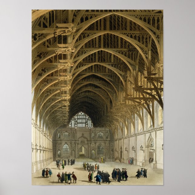 Westminster Hall, engraved by J. Bluck  pub Poster (Front)
