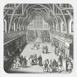 Westminster Hall, The First Day of Term Square Sticker