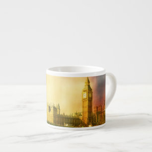 Westminster Palace and Bridge with Big Ben Espresso Cup