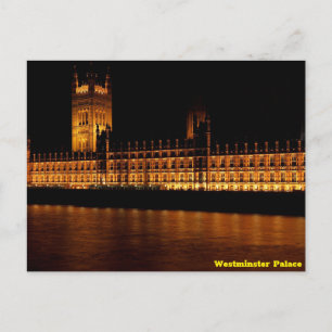 Westminster Palace at Night Postcard