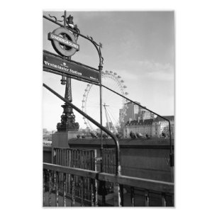 Westminster Station, London UK  Photo Print