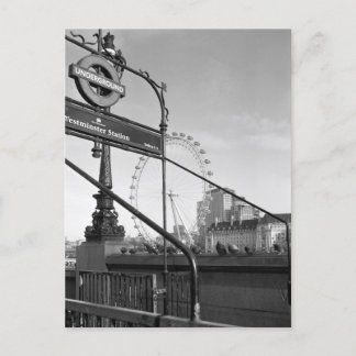 Westminster Station, London UK Postcard