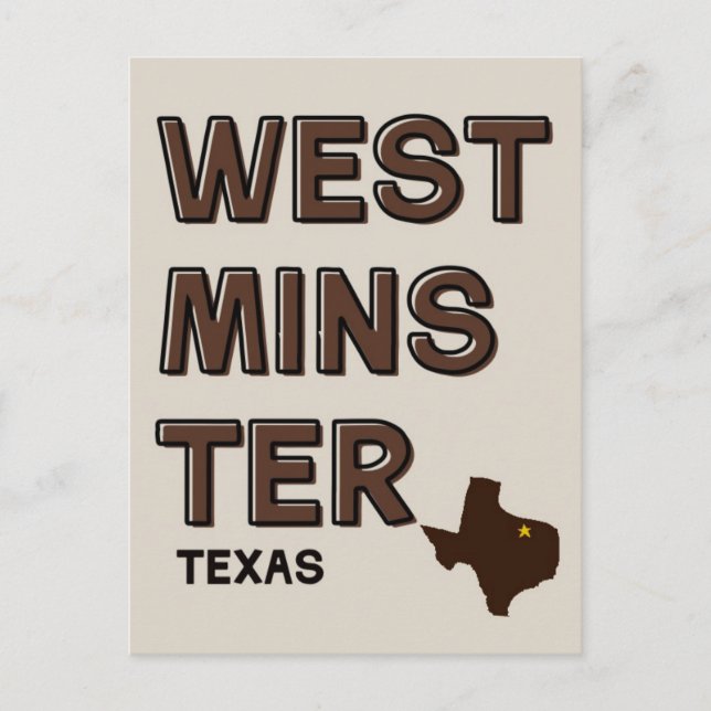 Westminster (Texas) Postcard (Front)