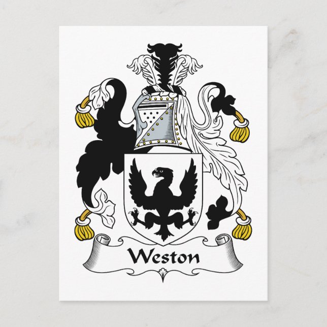 Weston Family Crest Postcard (Front)