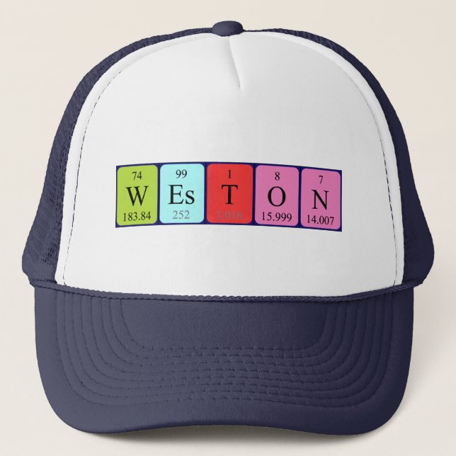 Weston periodic table name hat (Front)