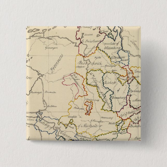 Westphalia 15 Cm Square Badge (Front)