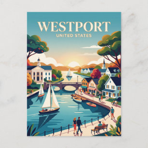 Westport Connecticut Postcard
