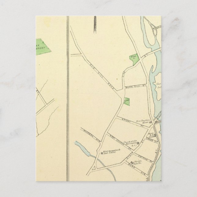 Westport, Sandy Hook, Rocky Glen Postcard (Front)