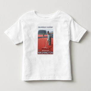 Westport, WashingtonCranberry Bog Harvest Toddler T-Shirt