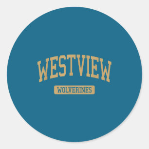 Westview high school hs san diego ca varsity sport classic round sticker