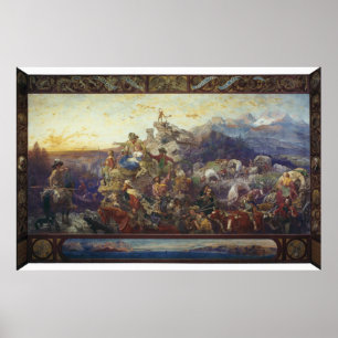 Westward the Course of Empire Takes Its Way Poster