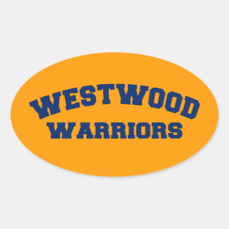 Westwood Warriors Oval Sticker