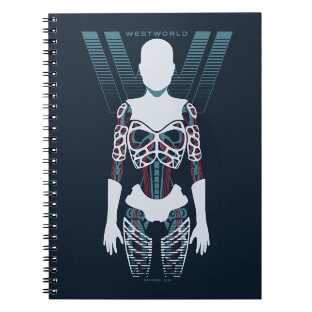 Westworld | Android Skeleton Over Logo Notebook (Front)