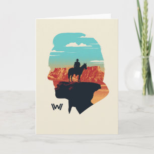 Westworld   Dr. Ford Silhouette Of Man in Black Card