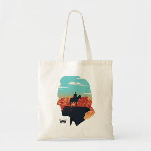 Westworld   Dr. Ford Silhouette Of Man in Black Tote Bag