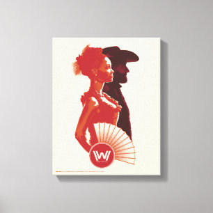 Westworld   Maeve & Hector Stencil Portrait Canvas Print