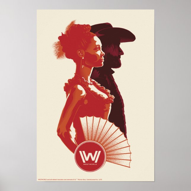 Westworld | Maeve & Hector Stencil Portrait Poster (Front)
