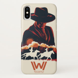 Westworld   Man in Black Desert Silhouette iPhone X Case