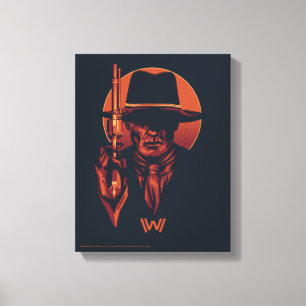 Westworld   Man in Black With Revolver Canvas Print