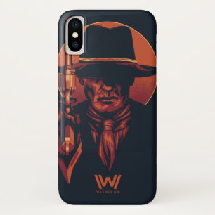 Westworld   Man in Black With Revolver iPhone X Case