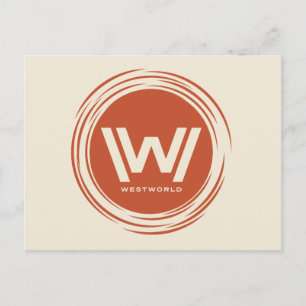 Westworld   Stylised Sun Logo Postcard