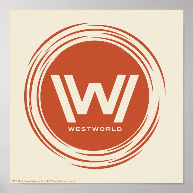 Westworld | Stylised Sun Logo Poster (Front)