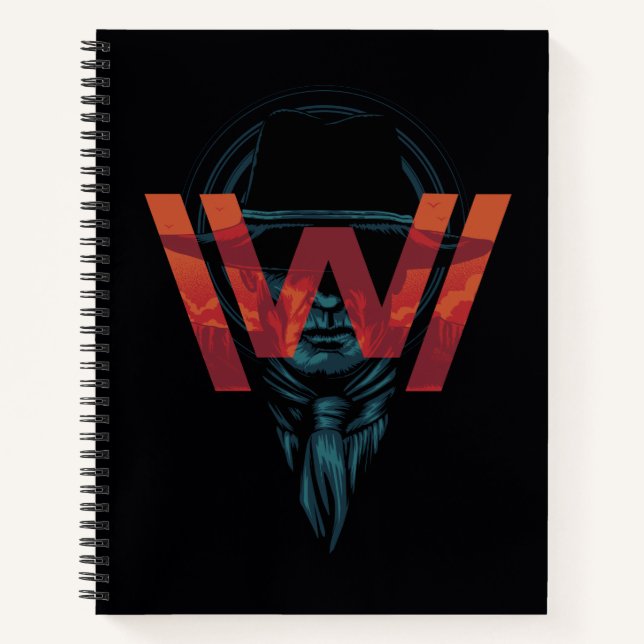 Westworld | The Man in Black Logo Graphic Notebook (Front)