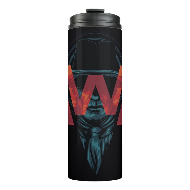 Westworld | The Man in Black Logo Graphic Thermal Tumbler (Front)