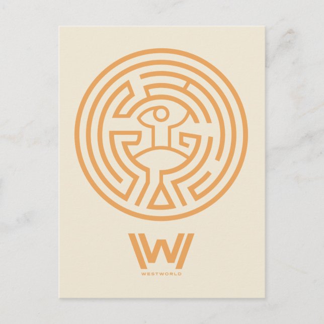 Westworld | The Maze Symbol Postcard (Front)