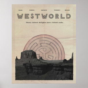 Westworld Vintage Poster