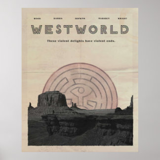 Westworld Vintage Poster