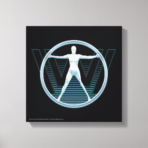 Westworld   Vitruvian Android Logo Canvas Print
