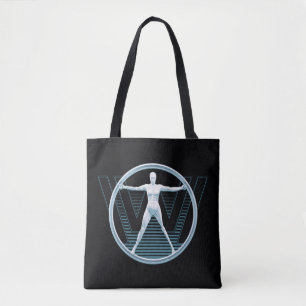 Westworld   Vitruvian Android Logo Tote Bag
