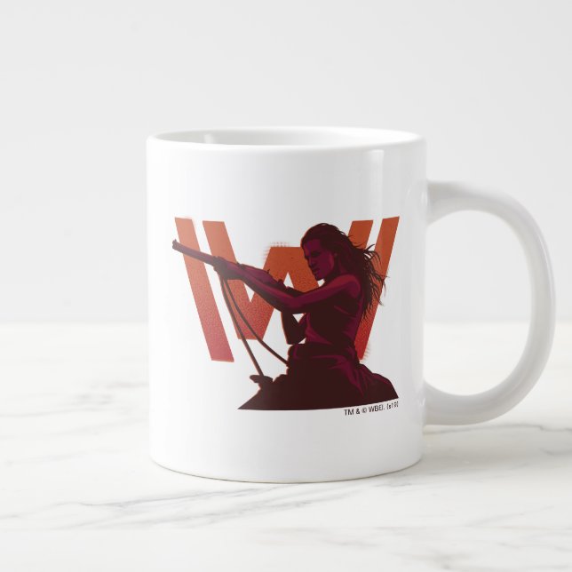 Westworld | Wyatt With Rifle Over Logo Large Coffee Mug (Right)