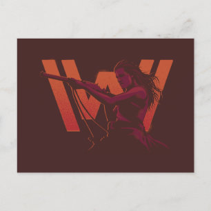 Westworld   Wyatt With Rifle Over Logo Postcard