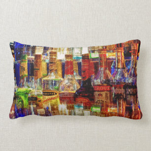 Wet Bar Abstract Lumbar Cushion