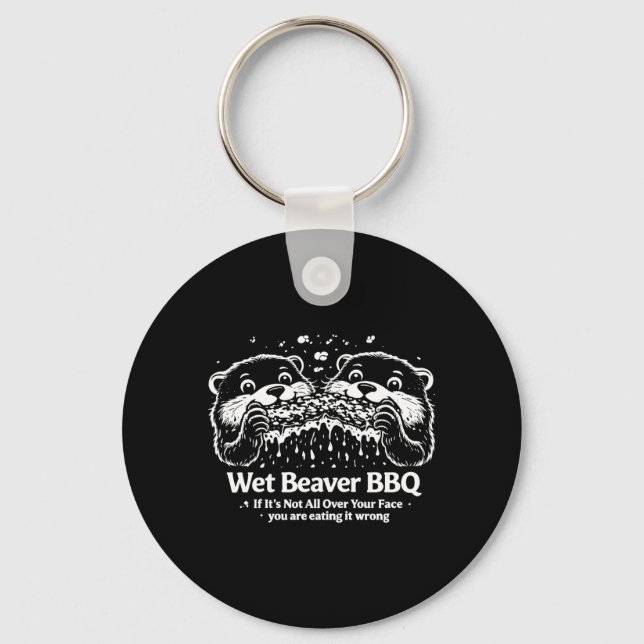 Wet Beaver Bbq Key Ring (Front)