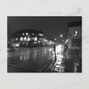 Wet Evening, Salisbury Road Cardiff (1) Postcard