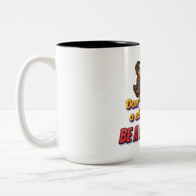 "Wet Fashion for the Wild Heart!" Two-Tone Coffee Mug (Left)