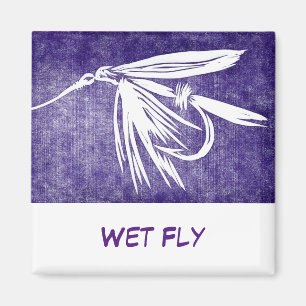 "Wet Fly" Flyfishing Art Magnet